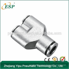 ESP union Y shape connector pneumatic metal fittings pneumatic pipe accessories